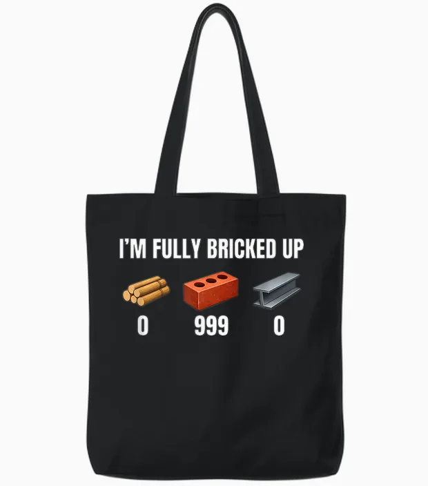 Ich Bin Voll Zugemauert Lustiges Gen Z-Meme Brainrot Slang Raunchy Tote Bags in Black