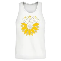 Pi Day Sunflower Unisex Tank Top - White – 2