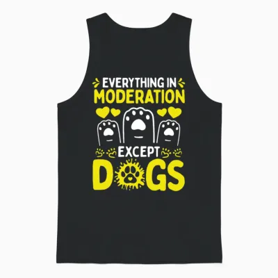 Dog Rescue Shelter Dogs Adopt Dogs Funny Dog Unisex Tank Top - Black