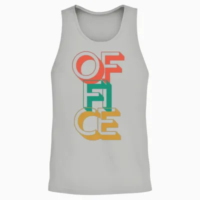 Retro Office Unisex Tank Top - Ash