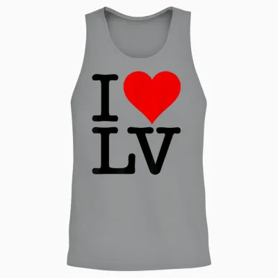 Love Heart Las Vegas Nevada Lv Unisex Tank Top - Sport Grey