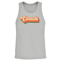 Retro Coach Unisex Tank Top - Ash – 2