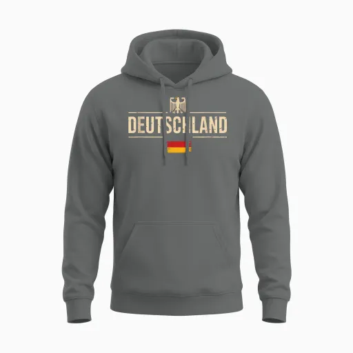 Flag Unisex Hoodie in Graphite Heather