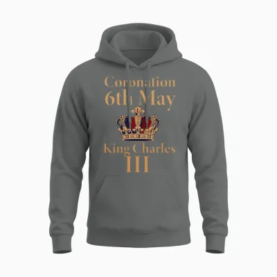 Coronation 6th May King Charles Iii Unisex Hoodie - Graphite Heather
