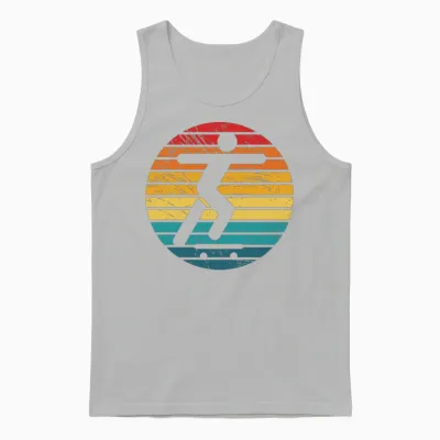Retro Skateboard Unisex Tank Top - Ash