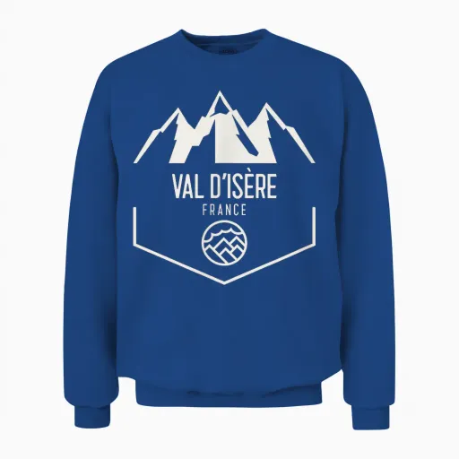 Val D'isère France Unisex Sweatshirt - Royal