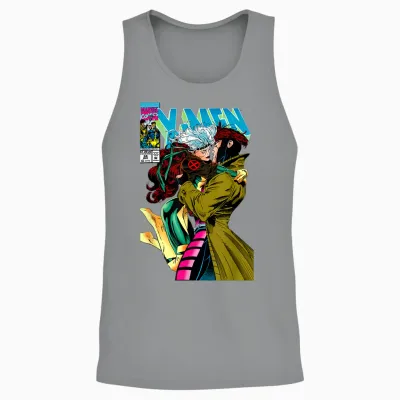 Marvel X-Men Gambit & Rogue Beautiful Couple Cover Unisex Tank Top - Sport Grey