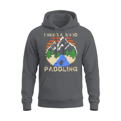 Kayaking Kayak Funny Unisex Hoodie - Charcoal