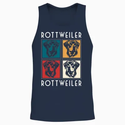 Dog Mistress Service Dog Unisex Tank Top - Navy
