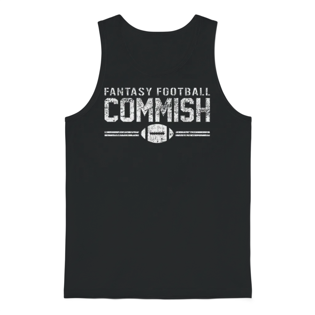 Fantasy Football Commish Unisex Tank Top - Black