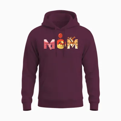 Disney Winnie the Pooh and Friends Mom Mother’s Day Birthday Unisex Hoodie - Maroon