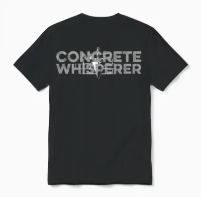 Funny Concrete Worker Construction Worker Gag Pun Unisex T-Shirt - Black