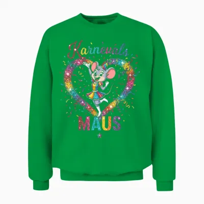 Carnival Mouse Cologne Alaaf Women's Costume Party Mouse Unisex Sweatshirt - Irish Green