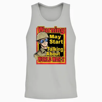 Vintage Ww2 Memorabilia Wwii Shirt History Buff Costume Unisex Tank Top - Ash