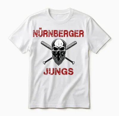 Ultras Nürnberg Nürnberger Jungs Fußball Tradition Fcn Unisex T-Shirt - White