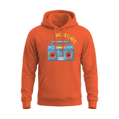 Old School Ghettoblaster Retro Unisex Hoodie - Orange