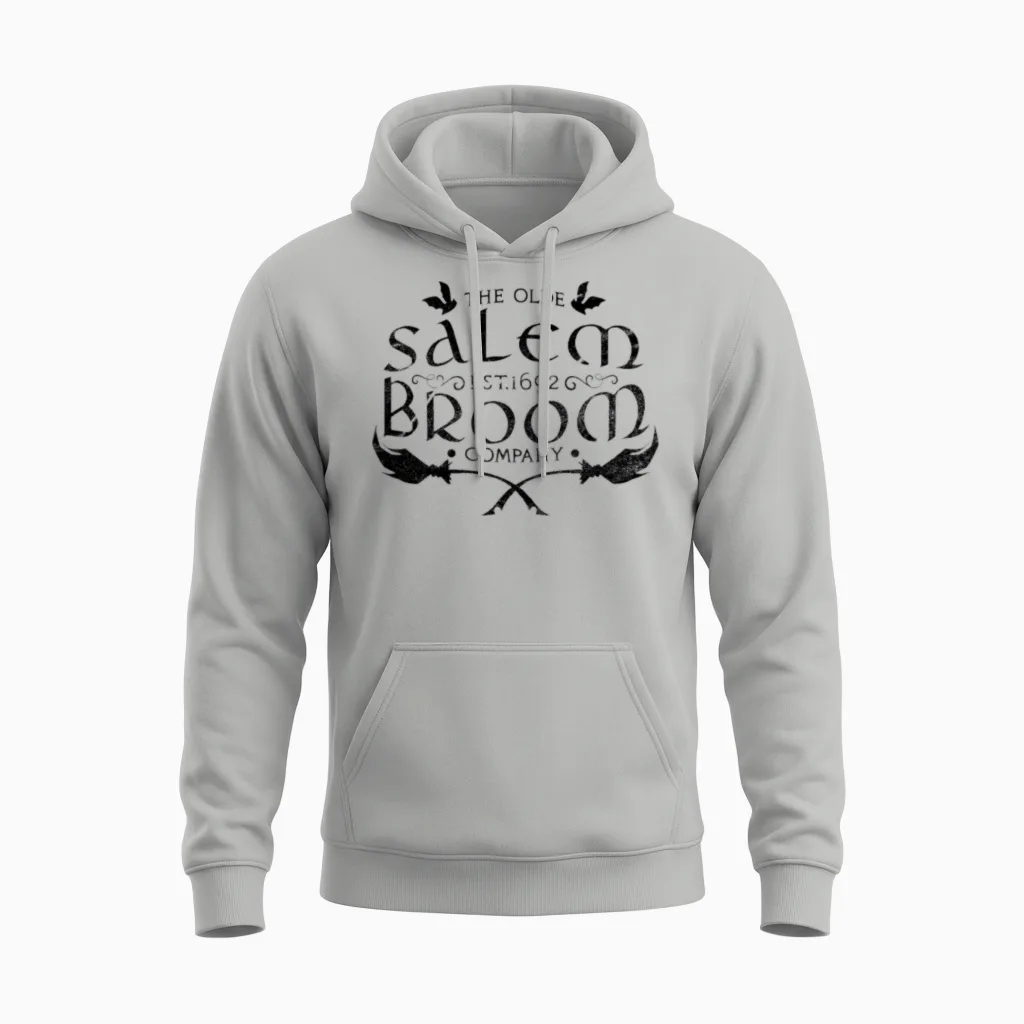 Salem Broom Company Unisex Hoodie in Ash