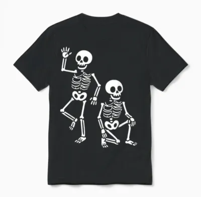 Funny Halloween Trump Skeleton Trump Unisex T-Shirt - Black
