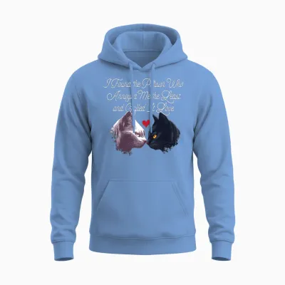 I Found the Person Who Annoyed Me Funny Valentines Unisex Hoodie - Carolina Blue