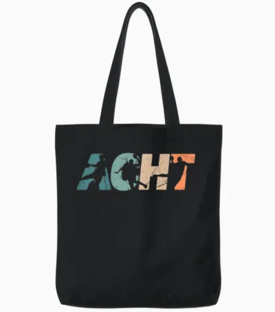 8. Geburtstag Retro Handball Fan Spieler 8 Jahre Junge Tote Bags - Black