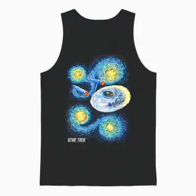 Star Trek Original Series Starry Night Paint Unisex Tank Top - Black