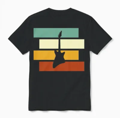 Rock Retro Unisex T-Shirt - Black