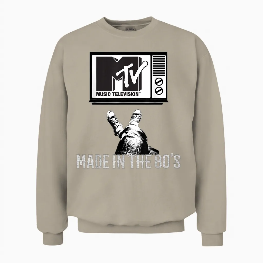 Mtv Made in the 80's Vintage Shirt for Mtv Fans Men Women Unisex Sweatshirt in Sand