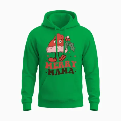 Funny Retro Christmas Unisex Hoodie - Irish Green