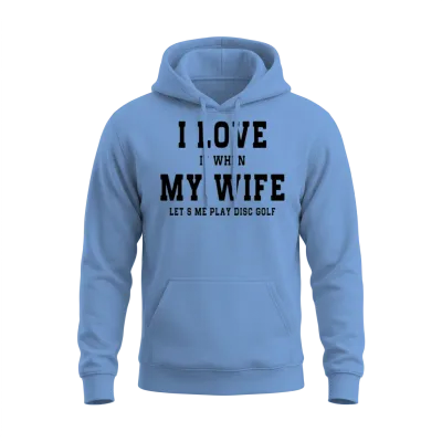 Funny Golf Unisex Hoodie - Carolina Blue