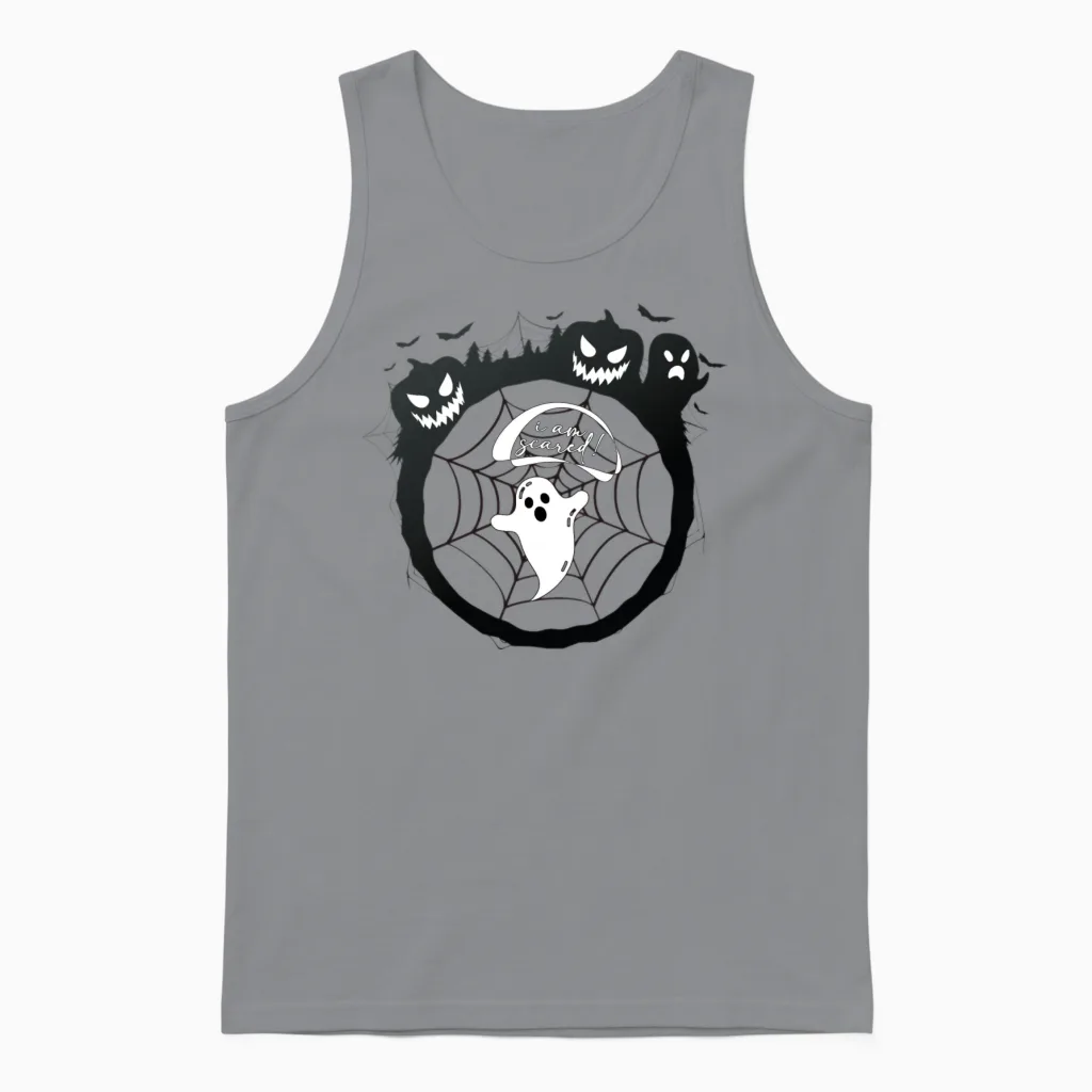 Halloween | Funny Unisex Tank Top in Sport Grey