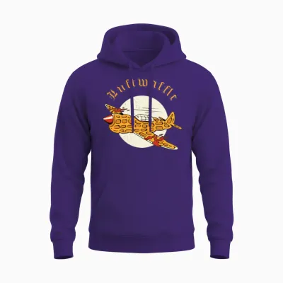 Luftwaffle Waffle Military Aircraft Pilot Unisex Hoodie - Purple