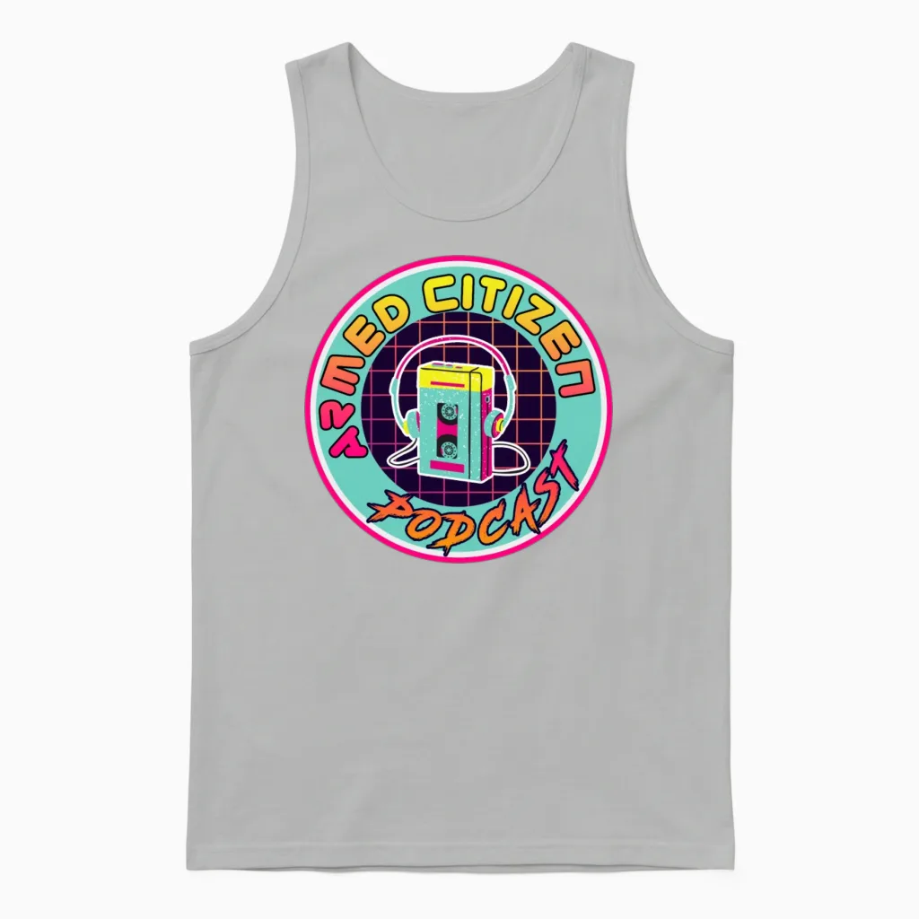Armed Citizen Podcast Retro Unisex Tank Top in Ash