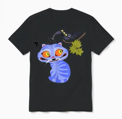 Kpop Demon Hunters Halloween Derpy & Sussy Playing With Unisex T-Shirt - Black