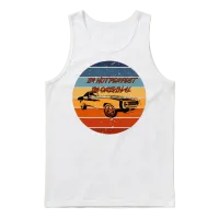 Retro Car Cars & Muscle Unisex Tank Top - White – 1
