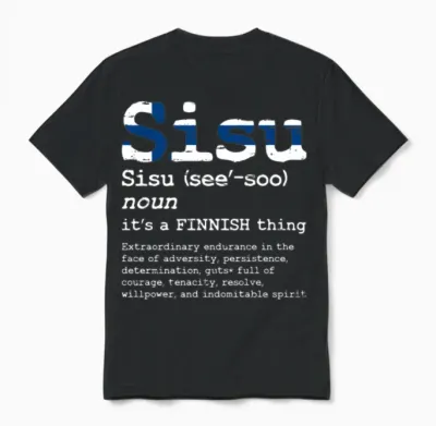 Finnish Sisu Finland Sisu Print Finns Sisu Product Unisex T-Shirt - Black