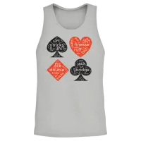 Contract Bridge Player Unisex Tank Top - Ash – 2