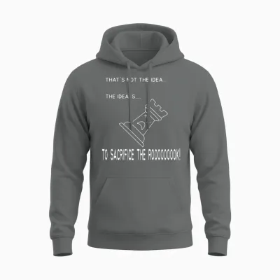 Chess Rook Sacrifice the Rook Unisex Hoodie - Graphite Heather