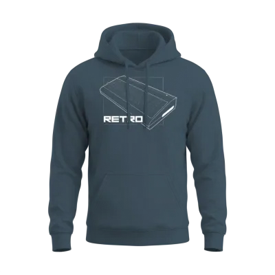 Retro Computer Unisex Hoodie - Dark Heather