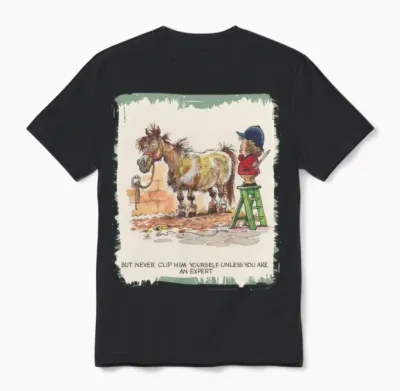 Thelwell Hairdresser Be a Expert Unisex T-Shirt - Black