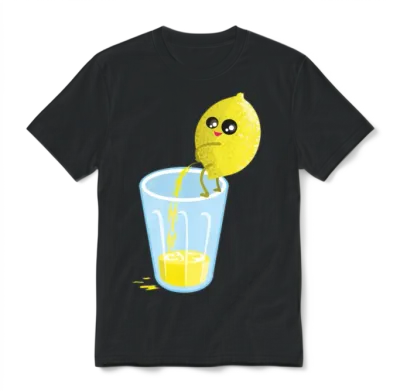 Lemon Lemonade Pee Unisex T-Shirt - Black