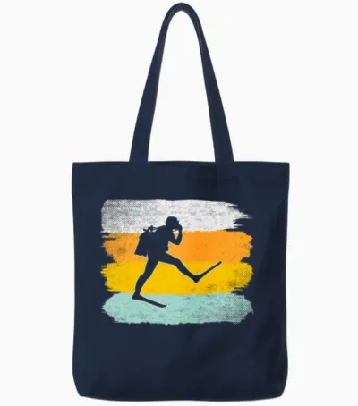 Dive Retro Tote Bags - Navy