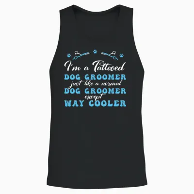 Dog Groomer Dog Grooming Unisex Tank Top - Black