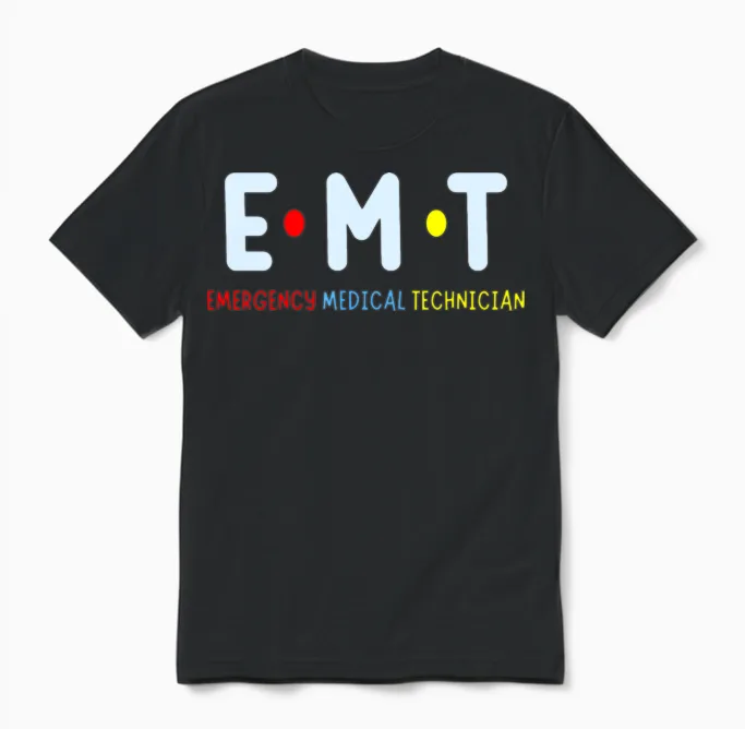 Emergency Medical Technician Emt Unisex T-Shirt in Black