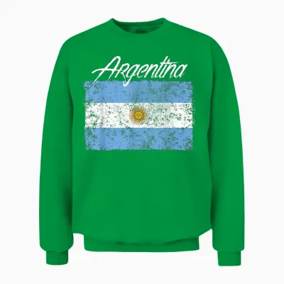 Argentina Flag Argentinian Unisex Sweatshirt - Irish Green