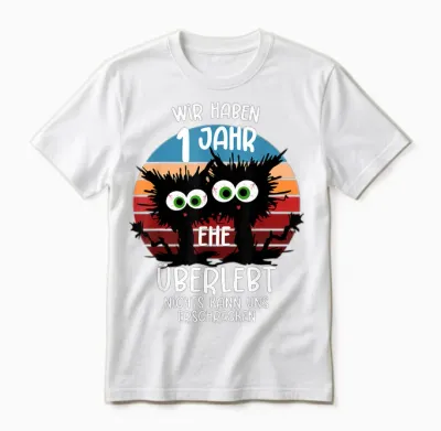 Papierne Hochzeit Ehemann Papierhochzeit 1. Hochzeitstag Unisex T-Shirt - White