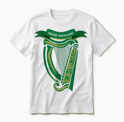 Irish Brigade T-Shirt Civil War Gift Unisex T-Shirt - White