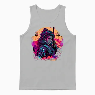 Samouraï Unisex Tank Top - Ash