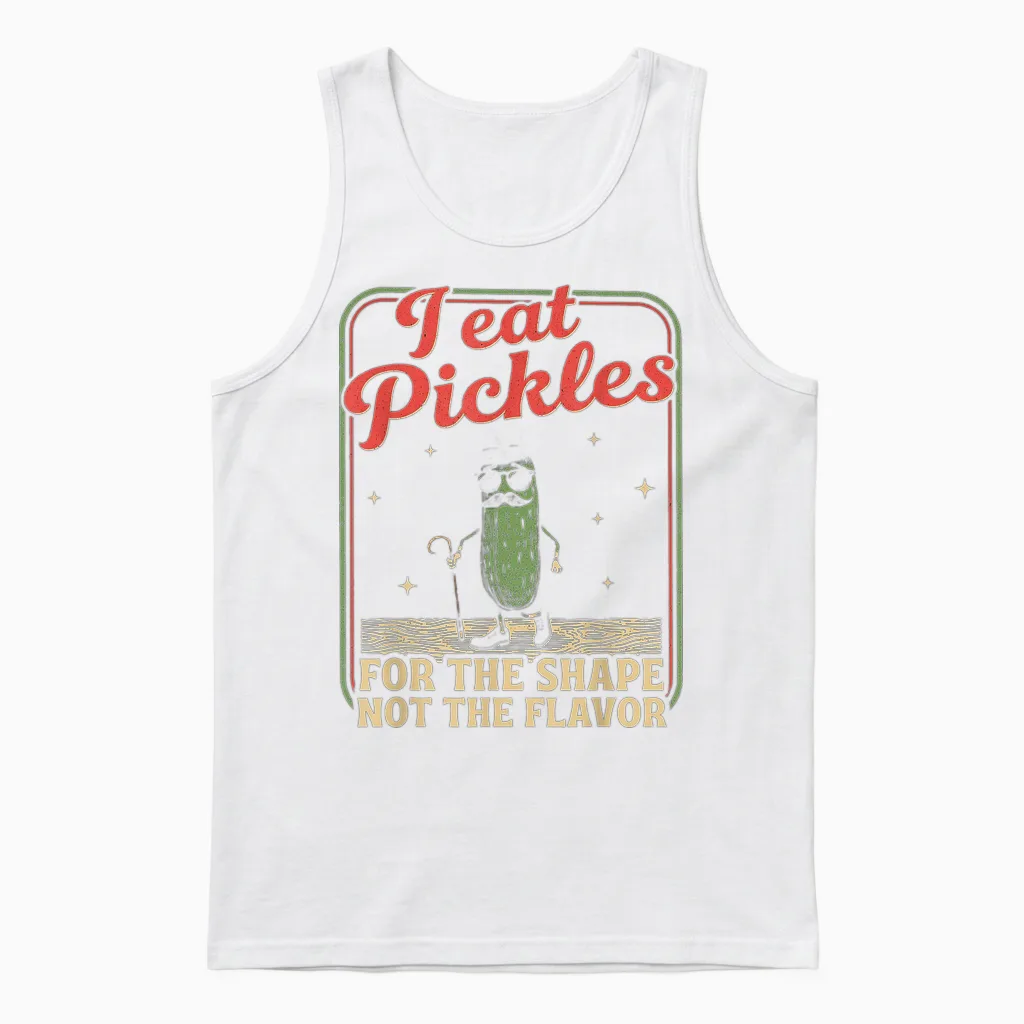 Peinliches Shirt Lustig Unangemessene Pickle Adult Humor Unisex Tank Top in White