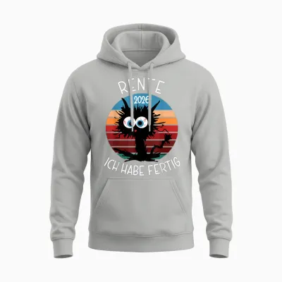Rente 2026 Ich Habe Fertig Unisex Hoodie - Ash