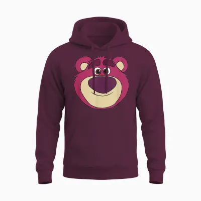Disney and Pixar's Toy Story Lotso Bear Big Face Costume Unisex Hoodie - Maroon